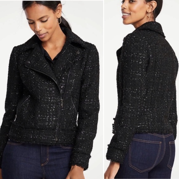 black shimmer jacket